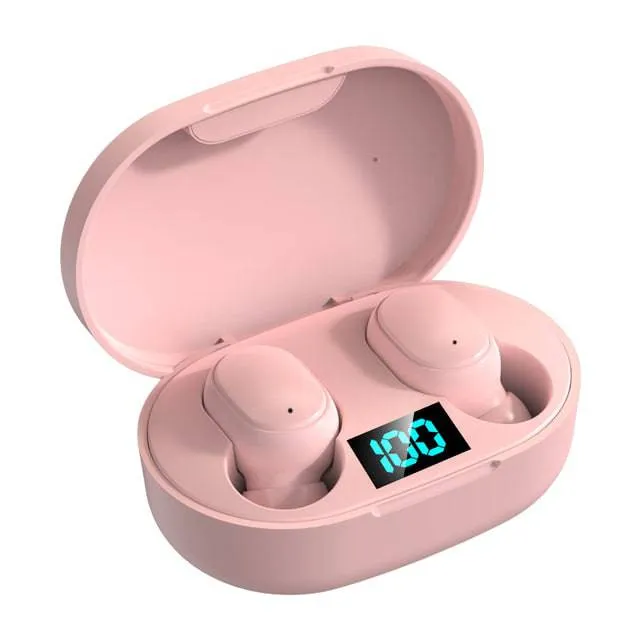 Waterproof Earphones E6S TWS Bluetooth 5.0 Headsets Wireless Headphones  with Microphone Touch Control Earbuds