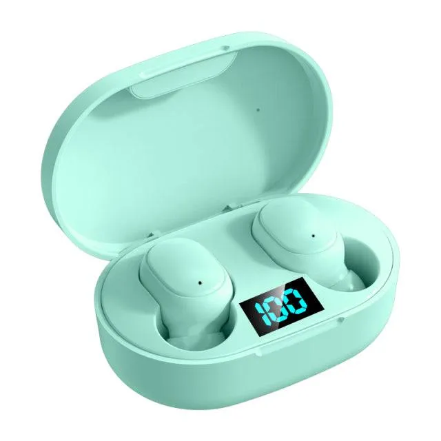 Waterproof Earphones E6S TWS Bluetooth 5.0 Headsets Wireless Headphones  with Microphone Touch Control Earbuds
