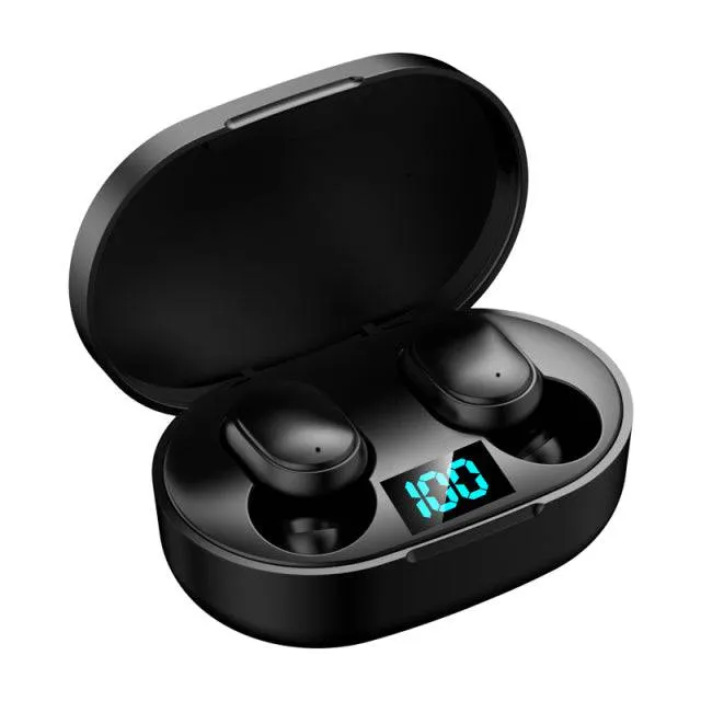 Waterproof Earphones E6S TWS Bluetooth 5.0 Headsets Wireless Headphones  with Microphone Touch Control Earbuds