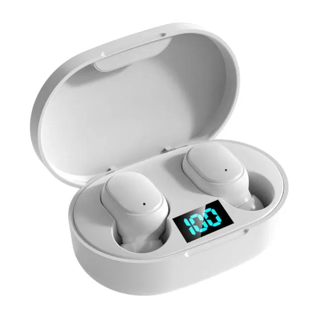 Waterproof Earphones E6S TWS Bluetooth 5.0 Headsets Wireless Headphones  with Microphone Touch Control Earbuds