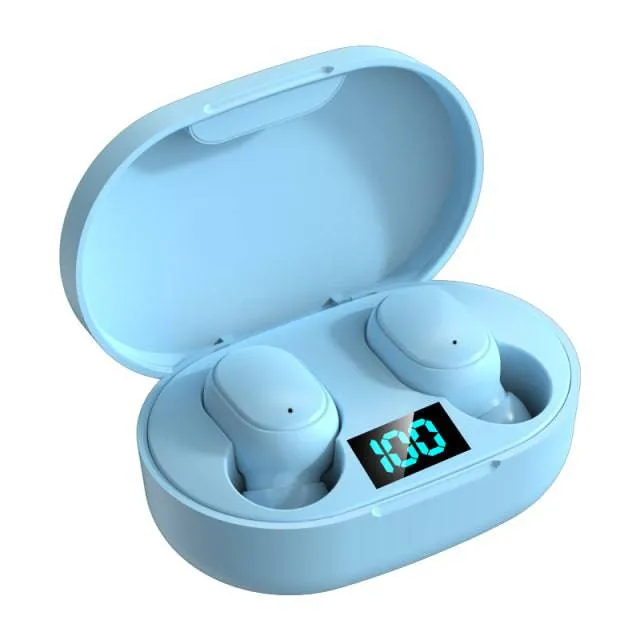 Waterproof Earphones E6S TWS Bluetooth 5.0 Headsets Wireless Headphones  with Microphone Touch Control Earbuds